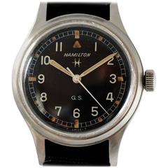 Hamilton Stainless Steel Tropical Military Wristwatch