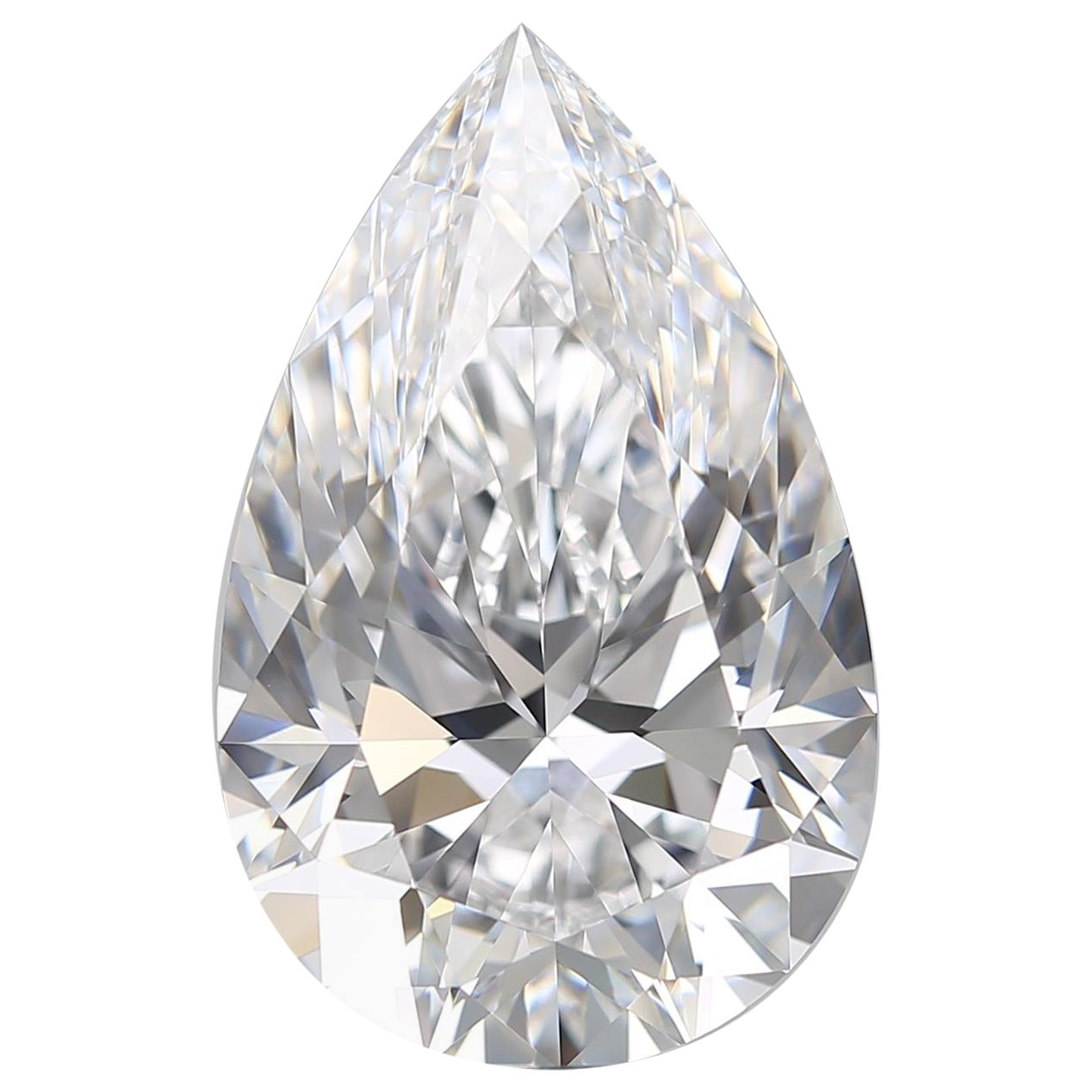 Golconda Type IIA GIA Certified Flawless D Color 8.09 Carat Pear Cut Diamond