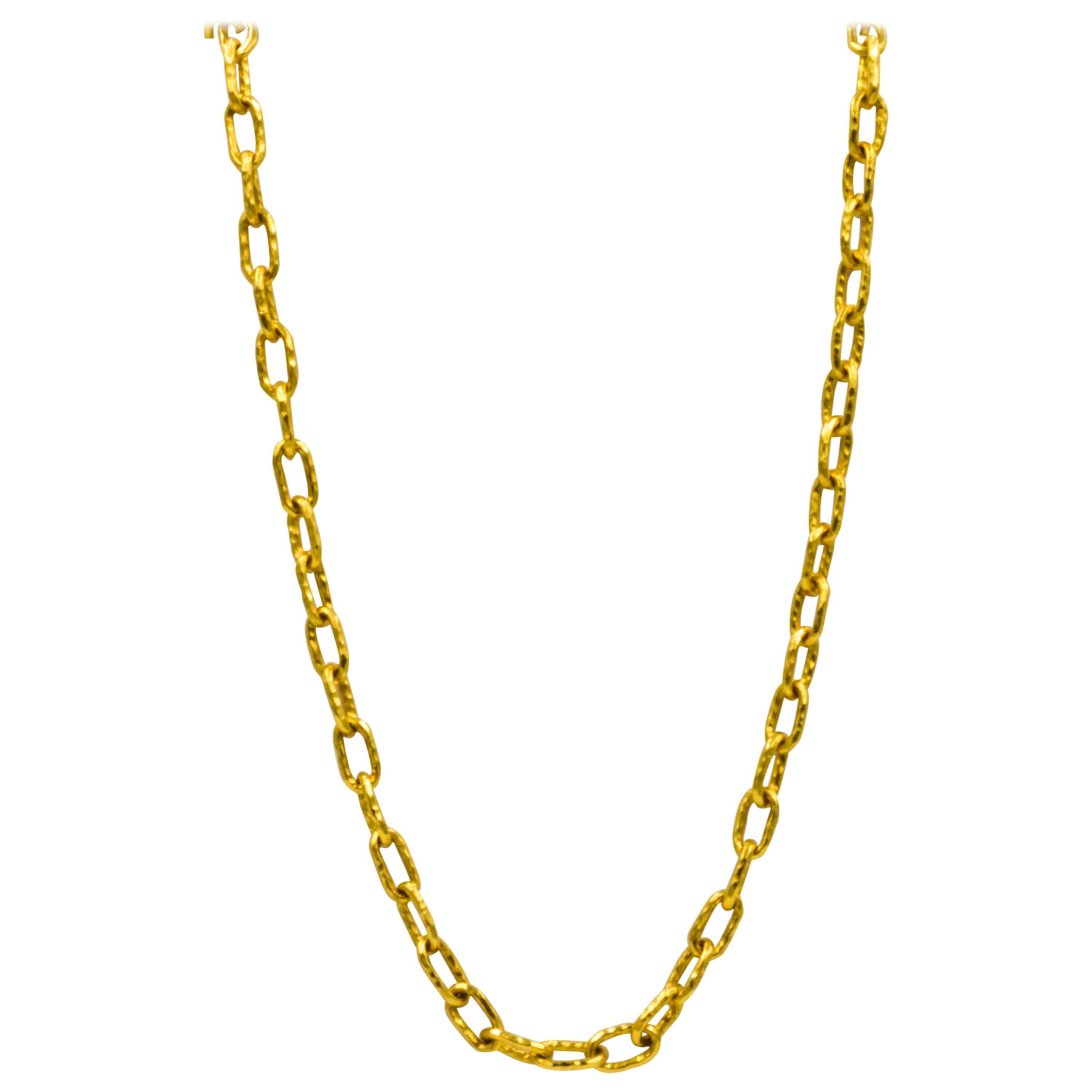 Jean Mahie 22 Karat Gold Cadene Link Chain
