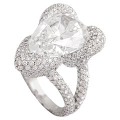 9.75 Carat Pear Shape Diamond D color Ring