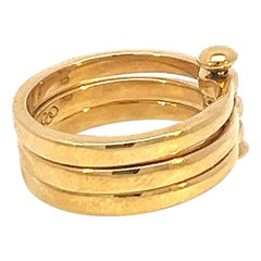 Very Rare Discontinued Links of London 18k yellow gold friendship ring