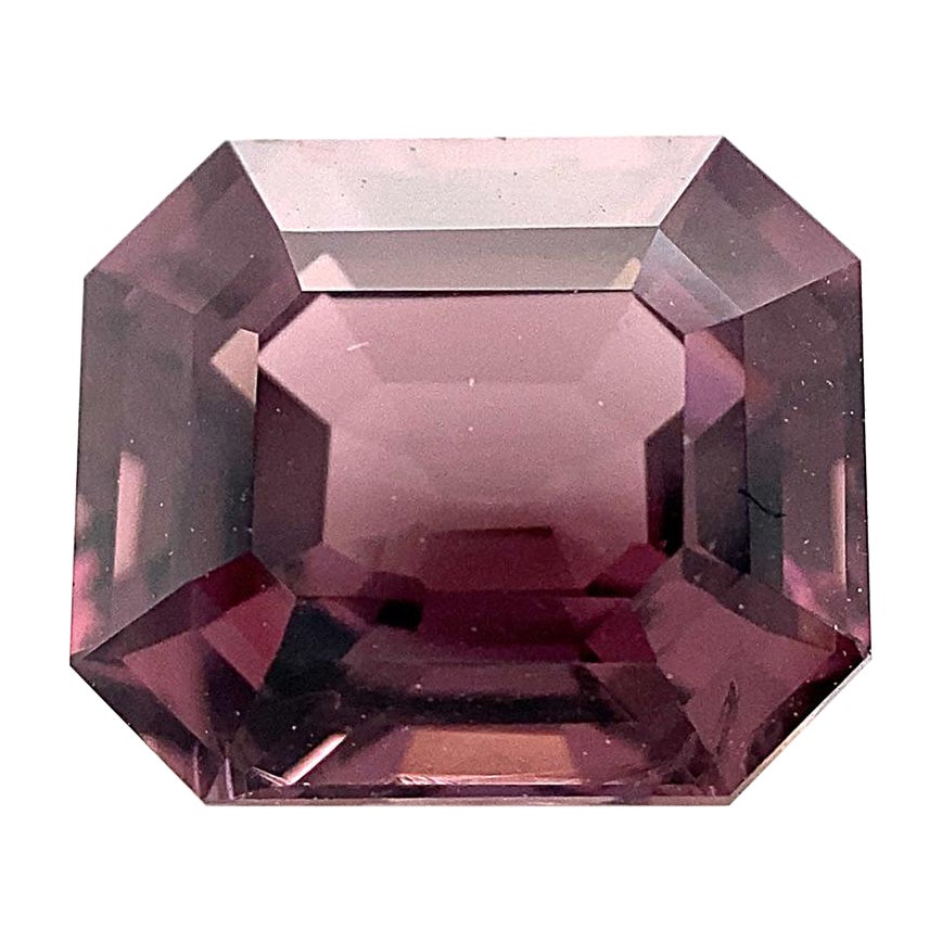 2.69ct Octagonal/Emerald Cut Purple Spinel from Sri Lanka Unheated For Sale