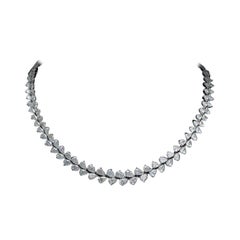 Emilio Jewelry Gia Certified 38.00 Carat Diamond Wreath Necklace 