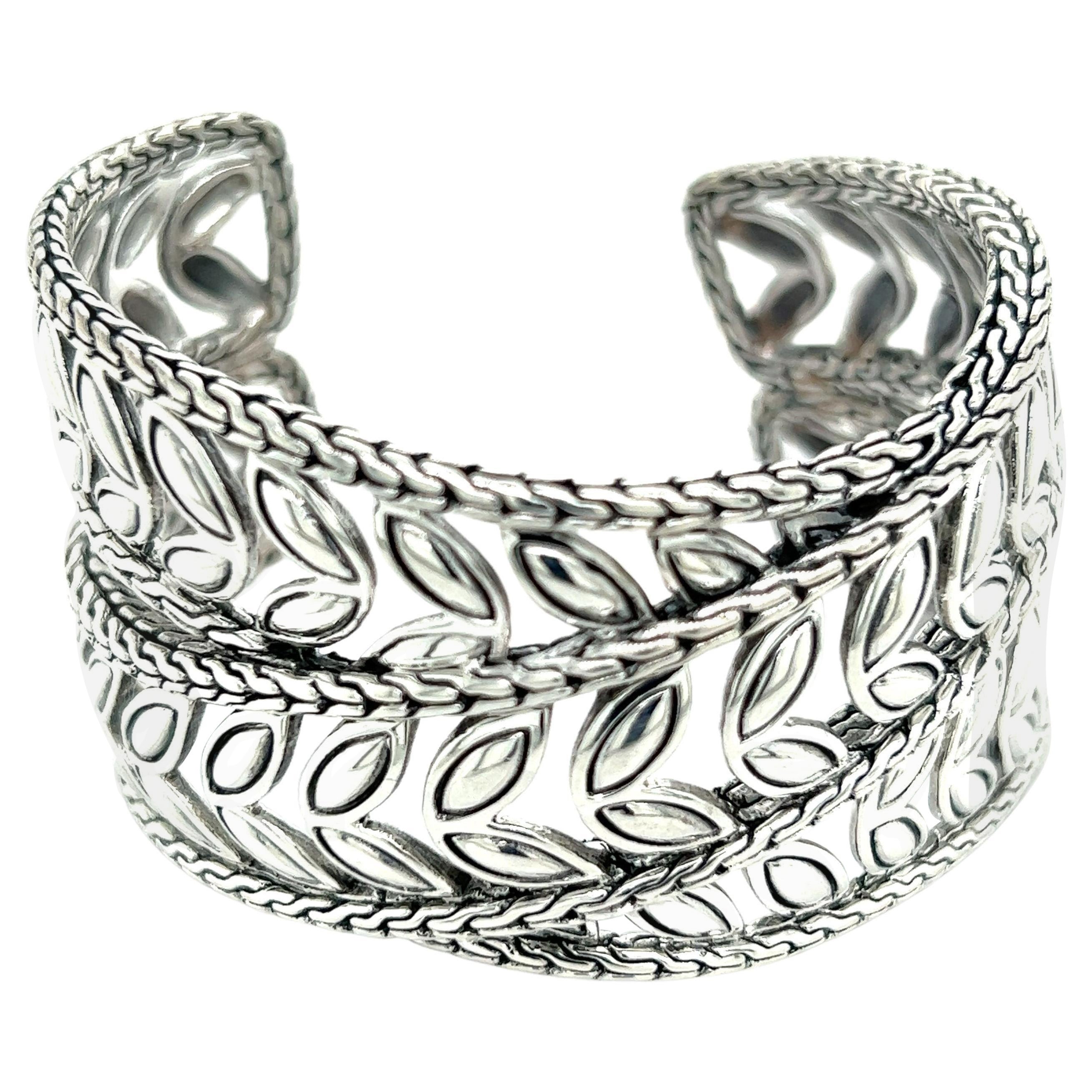 John Hardy Estate Cuff Bangle 7.5" Sterling Silver