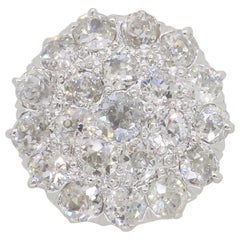 Stunning Vintage 3.20CTW Diamond Cocktail Ring