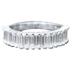 Diamant-Hochzeitsring mit Baguetteschliff 1,50 Karat