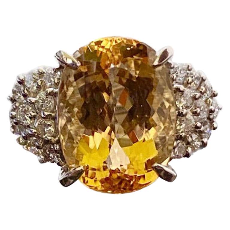 Topaz Price GIA Certified 16.16 Carat Orange Oval Imperial Topaz For Sale at ...