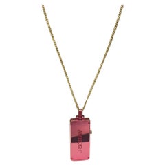 Collier pendentif USB en argent sterling ambré avec chaîne réglable