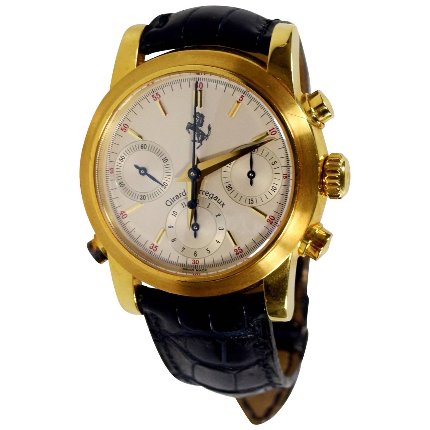 GirardPerregaux Chronographe à Rattrapante FERRARI Yellow Gold For