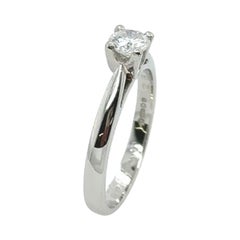 Platinum Solitaire 0.28ct H/SI Diamond Ring in A 4-Claw Setting