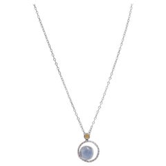 Tacori 925 Silver Bold Bloom Chalcedony Necklace