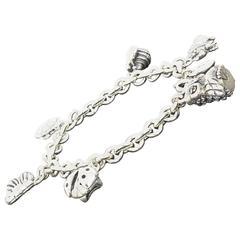 Adorable Saint by Sarah Jane Sterling Silver Multi Charm Bracelet