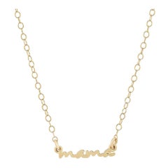 Collier « Use Your Words » 14K : MAMA