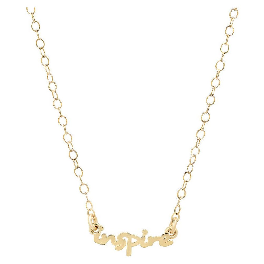 14K "Use Your Words" Necklace: Inspire