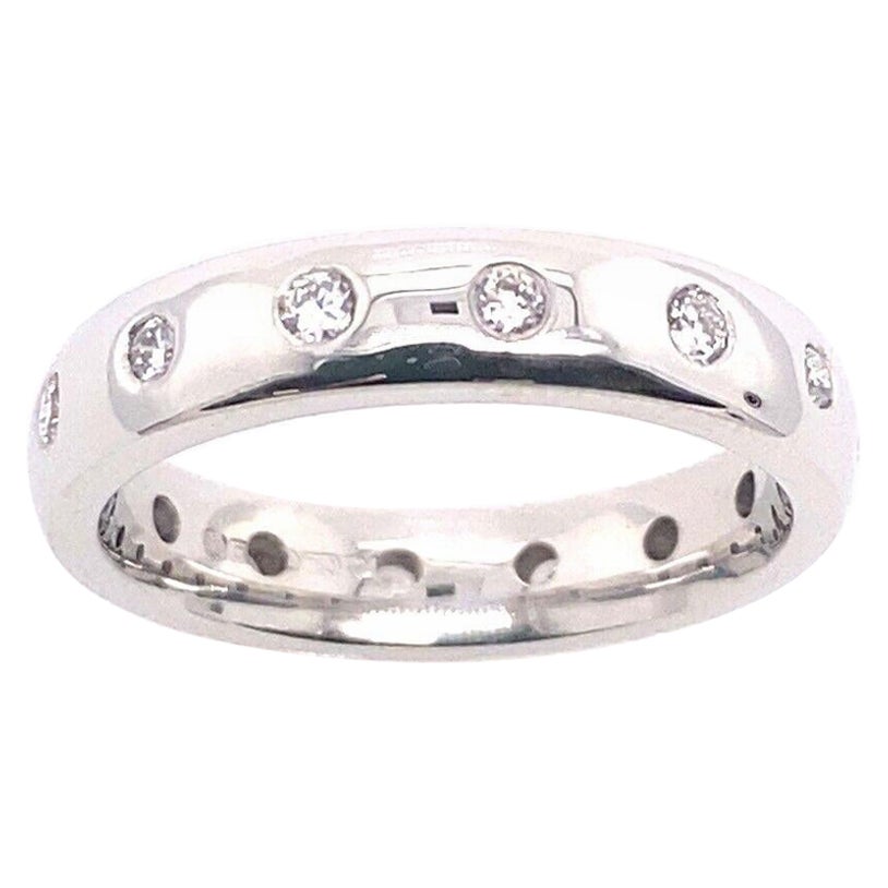 Eternity/Wedding Band Ring Set with 0.40ct of Diamonds in 18ct White Gold For Sale