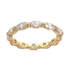 1.70ct Marquise Diamond Full Eternity Ring in 18ct Yellow Gold