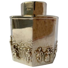 Vintage Edwardian Sterling Silver Ink Well from Chester, 1910