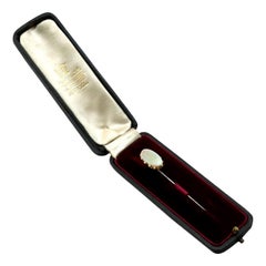 Spilla antica vittoriana del 1800 con opale da 3,13 carati e oro giallo da 12 carati