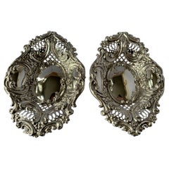 Pair of Victorian Pierced Sterling Silver Bonbon Dishes by The Alexander Clark
