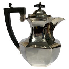 Vintage Sterling Silver Coffee Pot by Viner's Ltd, Emile Vine, 1930