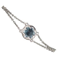 Tacori 925 Silver Sonoma Skies Bracelet de topaze bleue