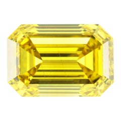 Certifié GIA - Diamant jaune foncé de 4,09 carats
