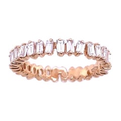 Fine Quality Baguette Full Eternity Ring 1.18ct of Diamonds in 18ct Rose Gold