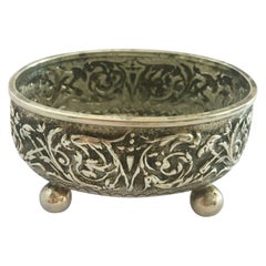 Antique 4 Victorian Sterling Silver Salt Dips in their Original Presentation Case, 1896