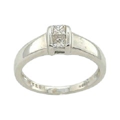 0.25ct Princess Cut Diamond Ring in 9ct White Gold