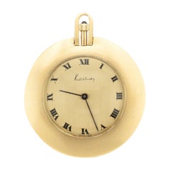 Vintage Fine Quality Kutchinsky Pocket Watch in 18ct Yellow Gold