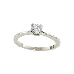 0.26ct G/Si2 Solitaire Diamond Ring in 9ct White Gold