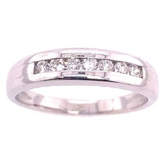 Diamant-Eternity/Wedding-Ring aus 18 Karat Weißgold mit 0,20 Karat Diamanten