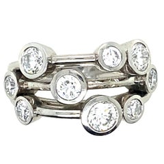 Vintage Boodles Raindance Diamond Platinum Ring