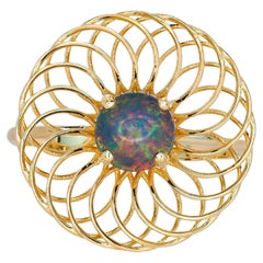 14k Gold Ring with Opal