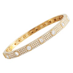 LB Exclusive Bracelet en or jaune 18 carats pavé de 2,50 carats de diamants