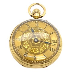 Retro Victorian Thomas Russell & Sons Pocket Watch in 18ct Yellow Gold