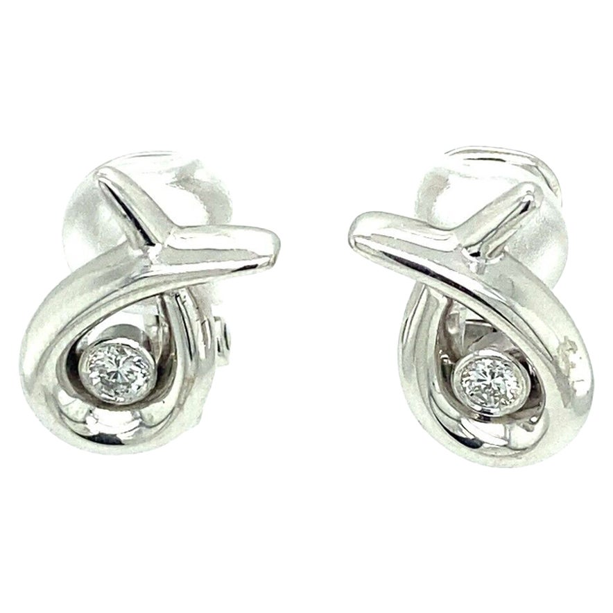 Diamond Stud Earrings 0.25ct F/VS Round Diamonds in 18ct White Gold