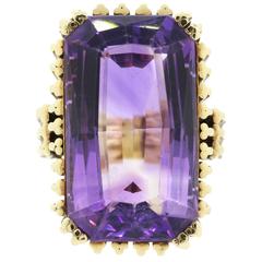 1960s Amethyst Gold Ring
