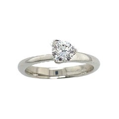 0.33ct D/VS2 GIA Cert Solitaire Ring Set in 3-Claw Setting in Platinum