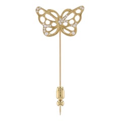 Tiffany & Co. Angela Cummings Butterfly Diamond Stickpin - Yellow Gold 18k .29ct