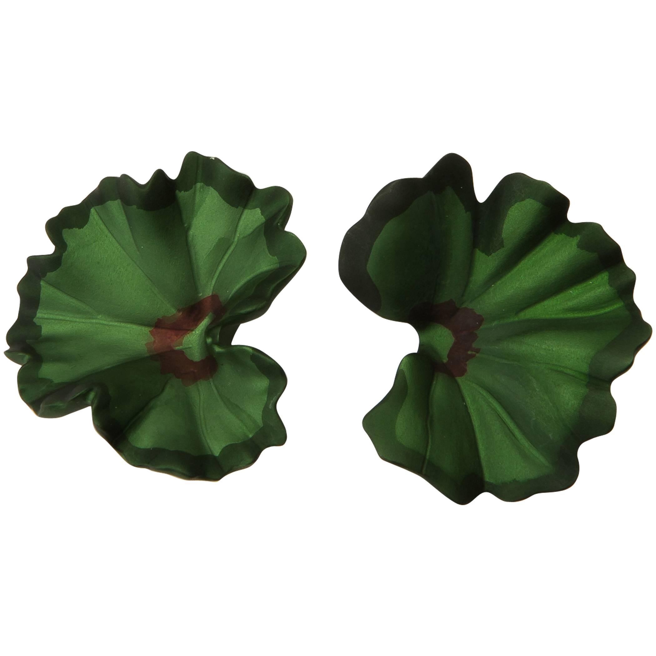 JAR Geranium Leaf Earrings