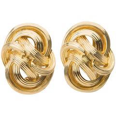 Tiffany 
Co. Woven Gold Earrings