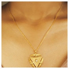 Egypt Abracadabra Amulet in 18kt Gold & Diamond