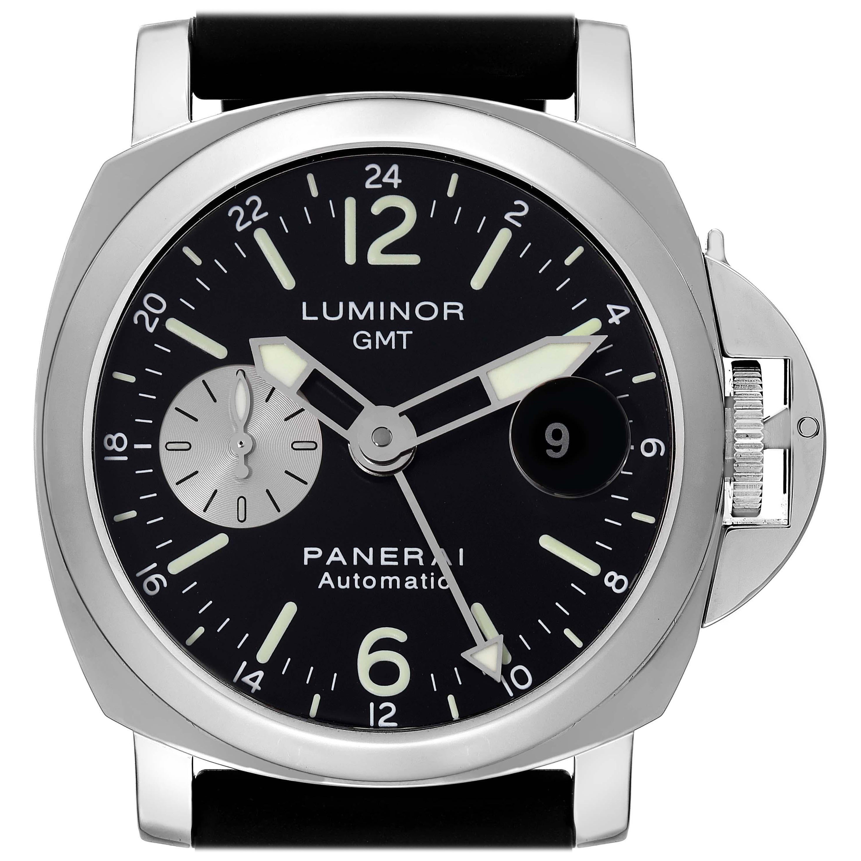 Panerai Luminor GMT Automatic Steel Mens Watch PAM00088