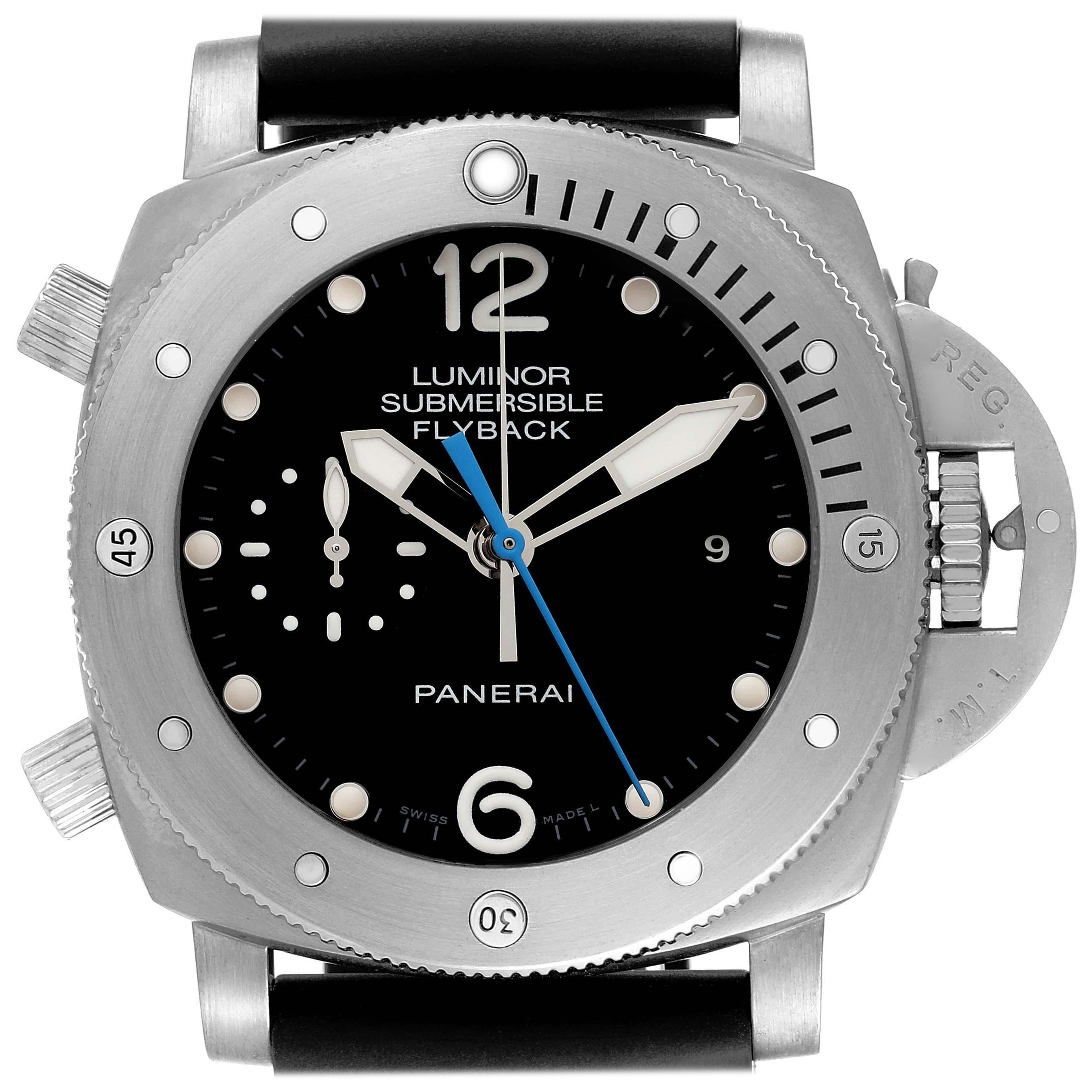 Panerai Luminor Submersible Chrono Flyback Mens Watch PAM00614 Papers For Sale