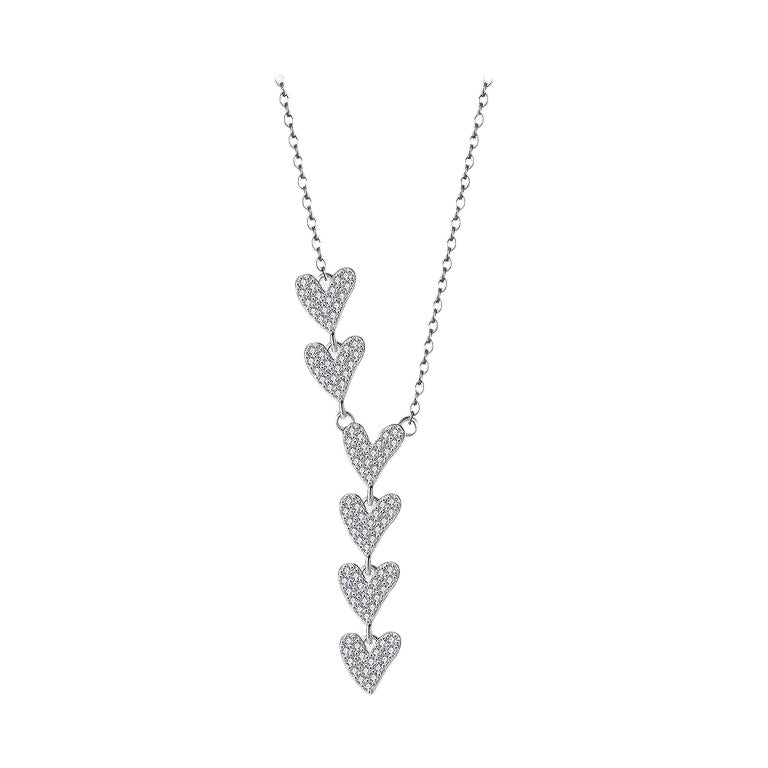 2.04 TCW VVS Natural Diamond Heart Pendant Necklace For Sale