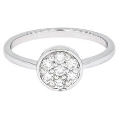 Natural Diamond 1.02CT, 18Karat White Gold Diamond Engagement Ring