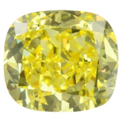 GIA Certified - 0.72 carats Fancy Intense Yellow Diamond