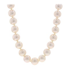Cultured Pearl Knotted Strand Necklace 31 1/2"