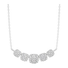 Collier grappe Moonlight : diamants de 1,1 carat en or blanc 18 carats